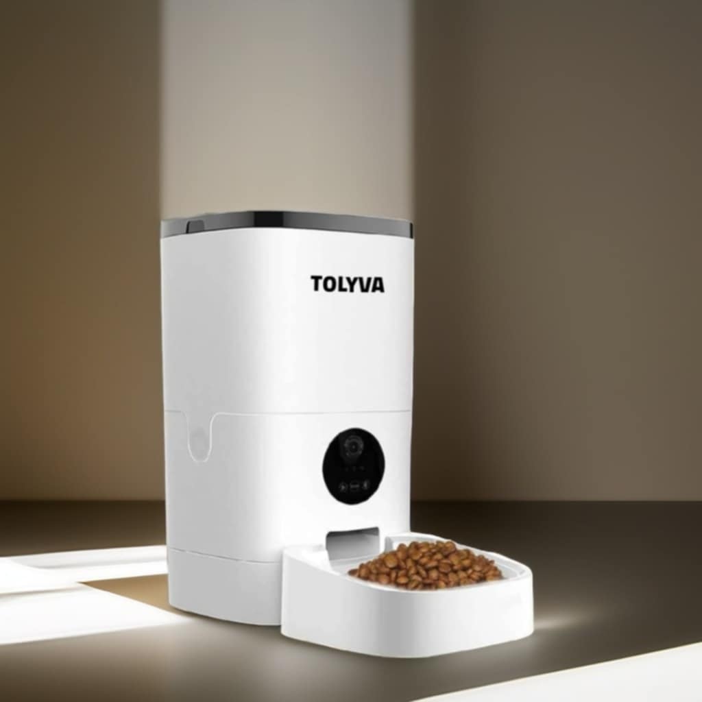 Tolyva Brand Hight Quality and Smart Automatic Pets Feeder Video Version  HD1080 .